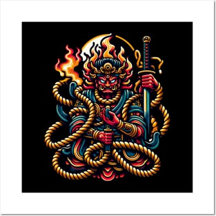 Fudo Myo Japanese god Posters and Art